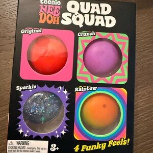 NWT NeeDoh Quad Squad Squishy Set